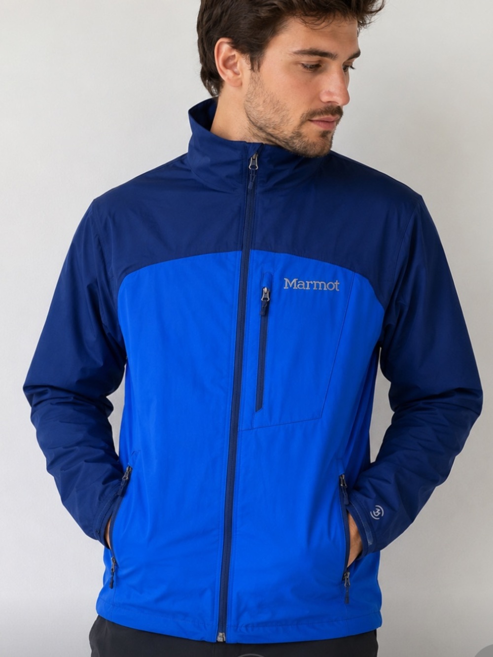 Marmot Men's Dual-Tone Blue Performance Jacket